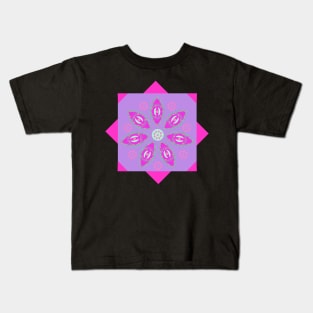 Starry Eyes. A beautiful abstract design featuring funky eyes and a pretty pink, purple and lime pattern. Available in a range of products. Kids T-Shirt